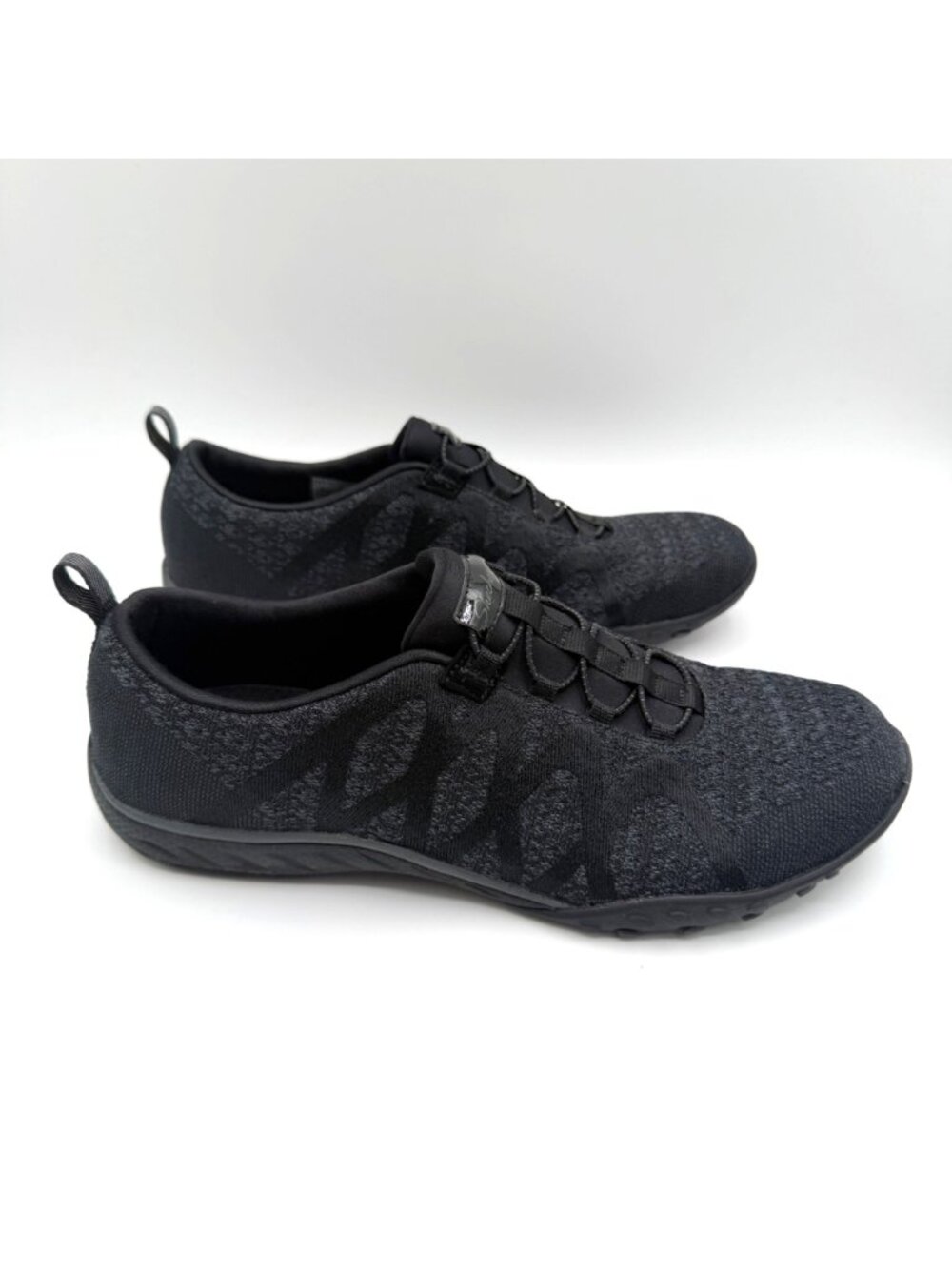 Skechers Women's Black Relaxed Fit Breathe Easy Infi Knity Sneakers Size 9.5 - Picture 5 of 7